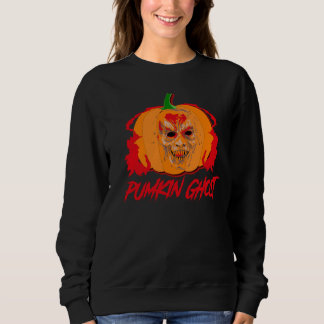 Gruseliger Kürbis-Geist-Halloween-Monster-Gesicht- Sweatshirt