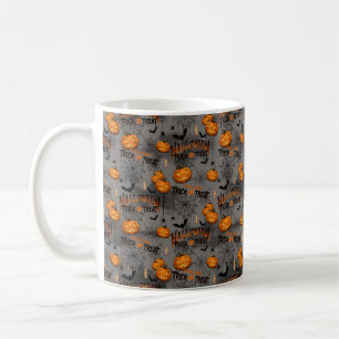 Gruseliger Kürbis Halloween-Becher - Süßes oder Sa Kaffeetasse