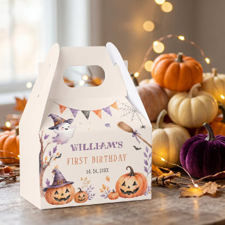 Gruseliger Kürbis Halloween Geburtstag Geschenkbox Geschenkschachtel