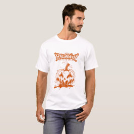 gruseliger Kürbis Halloween süßer Geist T-Shirt