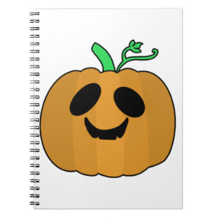 Gruseliger Kürbis Halloween V2 Notizblock