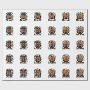 Gruseliger Kürbis Hexe Vintage Gravur Halloween S Geschenkpapier