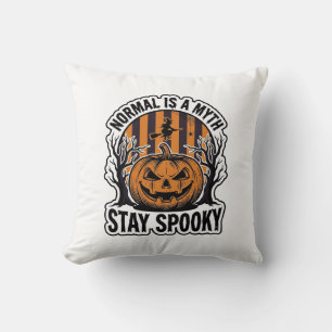 Gruseliger Kürbis Hexe Vintage Gravur Halloween S Kissen
