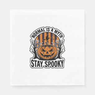 Gruseliger Kürbis Hexe Vintage Gravur Halloween S Serviette