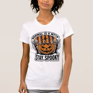 Gruseliger Kürbis Hexe Vintage Gravur Halloween S T-Shirt