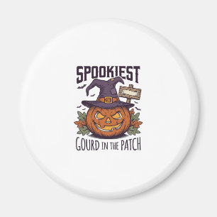 Gruseliger Kürbis-Shirt Vintage-Gravur Halloween-T Magnet