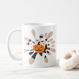 Gruseliger Kürbis-Splash-Halloween-Becher Kaffeetasse