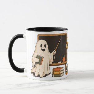 Gruseliger Lehrer Era Halloween-Lehrer-Kaffeebeche Tasse