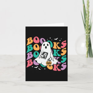 Gruseliger Lehrer Halloween-Kostüm für Buchliebhab Karte