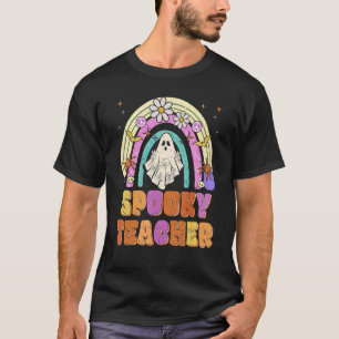 Gruseliger Lehrer Retro Gruseliger Blumen Geist Hi T-Shirt