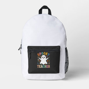 Gruseliger Lehrer Süßer Geist Halloween Design_1 Bedruckter Rucksack