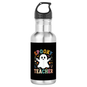 Gruseliger Lehrer Süßer Geist Halloween Design_1 Edelstahlflasche