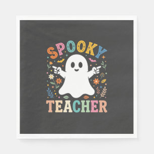 Gruseliger Lehrer Süßer Geist Halloween Design_1 Serviette