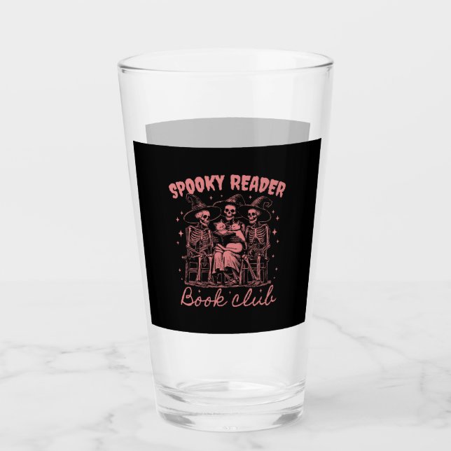 Gruseliger Leser Buchclub D Rot Glas (Vorderseite)
