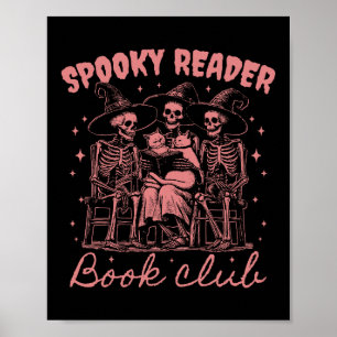 Gruseliger Leser Buchclub D Rot Poster