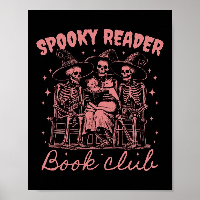 Gruseliger Leser Buchclub D Rot Poster (Vorne)