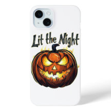 Gruseliger Leuchtkürbis, Halloween-Design