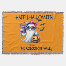Gruseliger Mädchen-Geist Halloween Decke