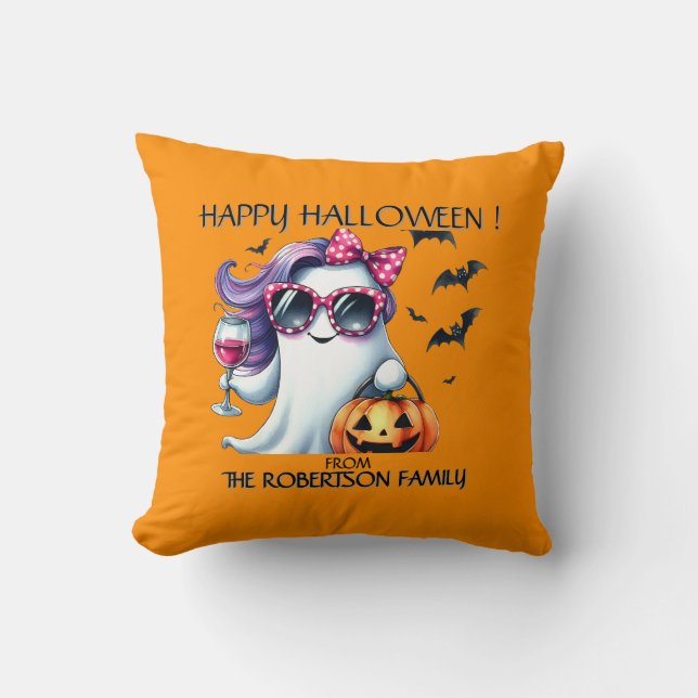 Gruseliger Mädchen-Geist Halloween  Kissen (Vorderseite)