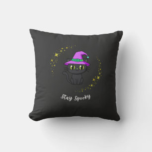 Gruseliger Magie-Hexenhut-Halloween-T-Shirt Kissen