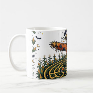 Gruseliger Maislabyrinth-Vogelscheuche Gruseliger  Kaffeetasse