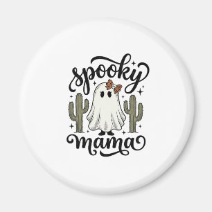Gruseliger Mama-Geist-Kaktus-Vintage-Halloween-Shi Magnet