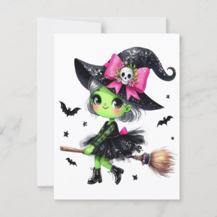 Gruseliger Mama-Geist Retro-Halloween-Vintage-Desi Postkarte