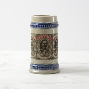 Gruseliger menschlicher Totenkopf Thunder_Cove Bierglas