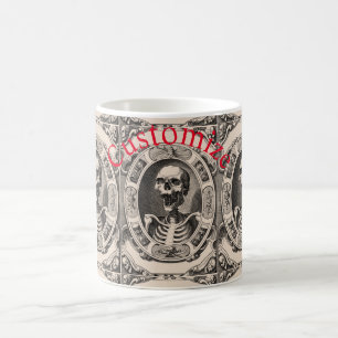 Gruseliger menschlicher Totenkopf Thunder_Cove Kaffeetasse
