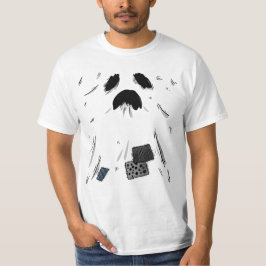 Gruseliger minimalistischer Geist Halloween T-Shirt