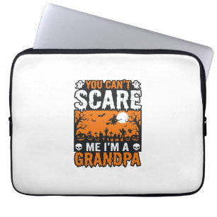 Gruseliger Opa Vintage Halloween-Shirt-Design_1 Laptopschutzhülle
