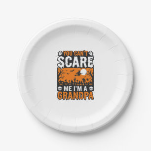 Gruseliger Opa Vintage Halloween-Shirt-Design_1 Pappteller