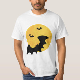 Gruseliger orange Halloween-Spukhaus T-Shirt