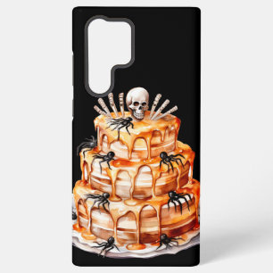 GRUSELIGER ORANGER HALLOWEEN-SCHICHTKUCHEN SAMSUNG GALAXY HÜLLE