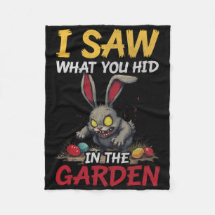 Gruseliger Osterhase Gruseliges Kaninchen Horror G Fleecedecke