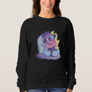 Gruseliger Pastell-Goth Soft Goth emo Ein Pestdokt Sweatshirt