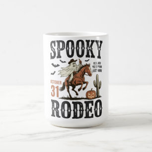 Gruseliger Rodeo-Western-Halloween Kaffeetasse