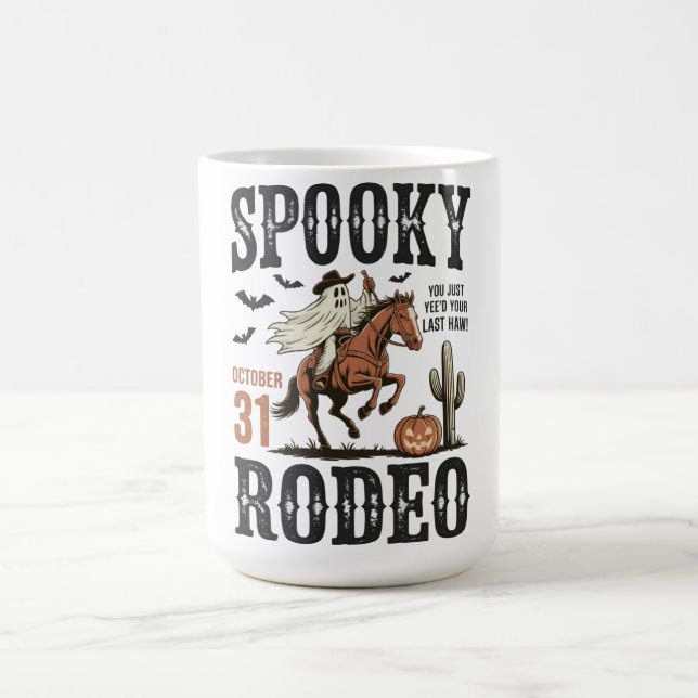 Gruseliger Rodeo-Western-Halloween Kaffeetasse (Mittel)