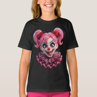 Gruseliger rosa Clown Mädchen Pixar Halloween T-Sh T-Shirt