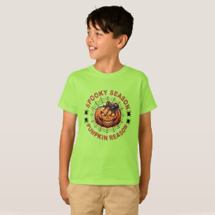 Gruseliger Saison-Kürbis-Grund Kinder-T-Shirt Süß T-Shirt
