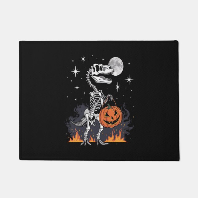Gruseliger Saurus Halloween-Dinosaurier Fußmatte (Vorderseite)