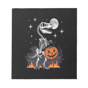 Gruseliger Saurus Halloween-Dinosaurier Notizblock