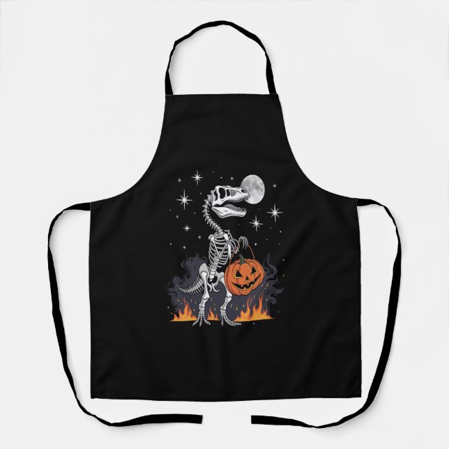 Gruseliger Saurus Halloween-Dinosaurier Schürze (Vorderseite)