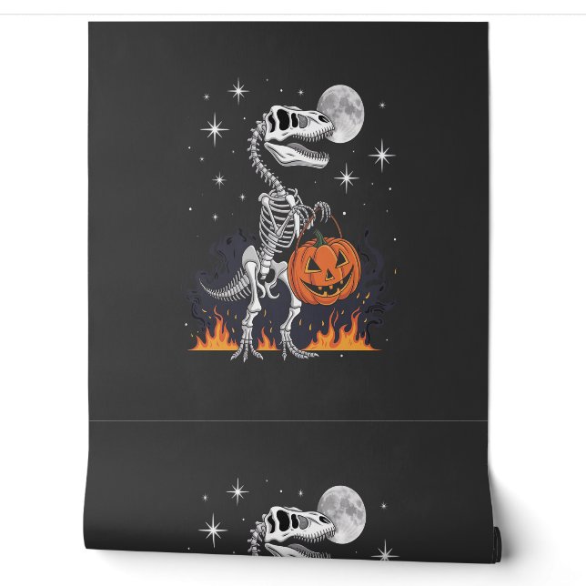 Gruseliger Saurus Halloween-Dinosaurier Tapete (Abrollen)