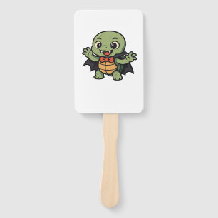 Gruseliger Schildkröten-Vampir-Halloween-Oversized Fächer