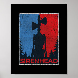 Gruseliger Siren Head Meme Gamer Kinder Jungen Mäd Poster