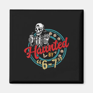 Gruseliger Six Seven 6 7 Meme 67 Skeletthand Hallo Magnet