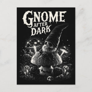 Gruseliger Skelett-Gnom Nach der Dunkelheit I Postkarte