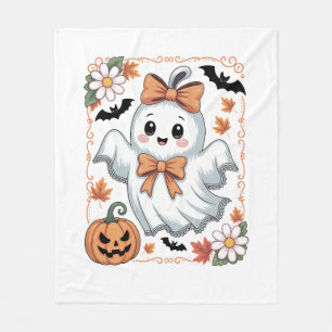 Gruseliger Spitzen-Geist Halloween Fleecedecke