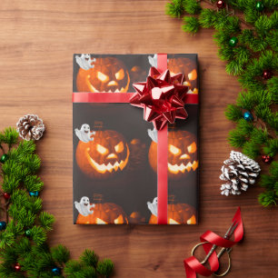Gruseliger Süßer Geist Halloween Geschenkpapier